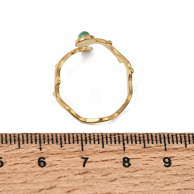304 Stainless Steel Cuff Open Rings for Women GG-CBA7994-03G-07-1