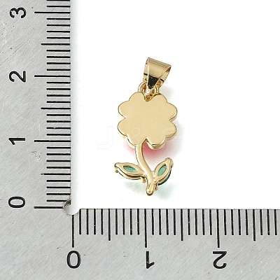 Brass Enamel Pendants KK-K427-10A-G-1