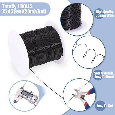 Round Copper Beading Wire for Jewelry Making YS-TAC0004-0.5mm-15-1