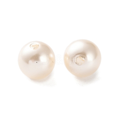 Plastic Imitation Pearl Beads FIND-M059-01B-08-1