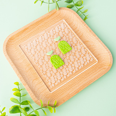 Leaf Texture Acrylic Embossing Folders PW-WG91518-01-1