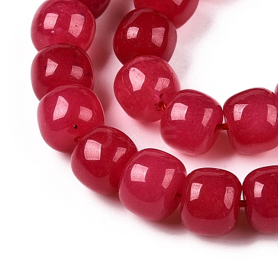 Dyed Natural White Jade Beads Strands G-T138-S14-1