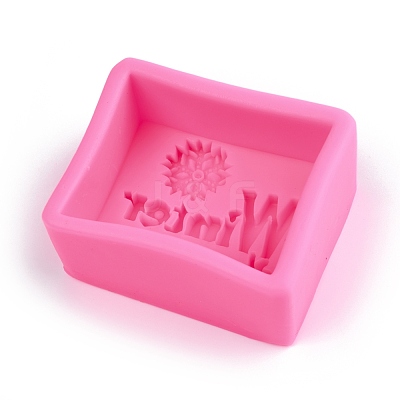 Word Winter Silicone Molds X-DIY-R078-24-1