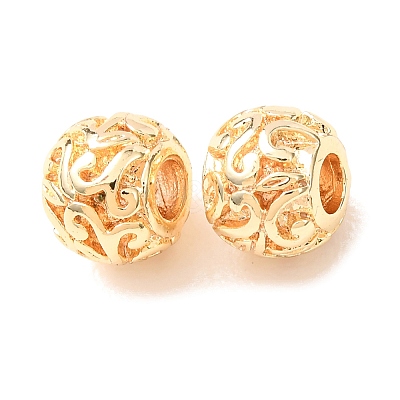 Brass Beads KK-CBADFF4-01G-1