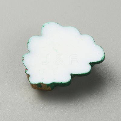 Christmas Theme Opaque Resin Cabochons LS-RESI-WH0029-33D-1