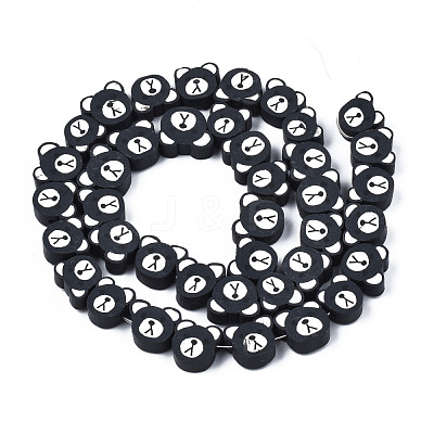 Handmade Polymer Clay Beads Strands X-CLAY-T020-15-1