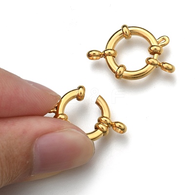 304 Stainless Steel Spring Ring Clasps X-STAS-H558-29G-1