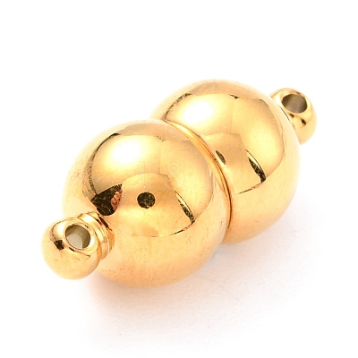 Ion Plating(IP) 304 Stainless Steel Magnetic Clasps with Loops STAS-M290-03G-1