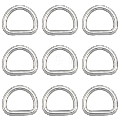 304 Stainless Steel D Rings STAS-CP0001-05A-1