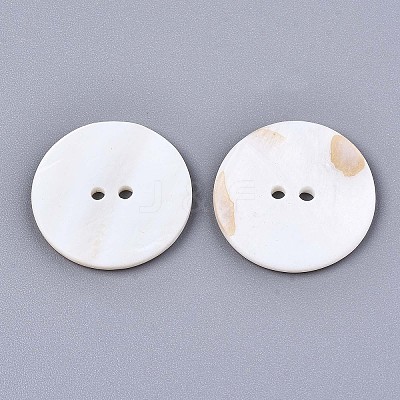 2-Hole Freshwater Shell Buttons X-SHEL-S276-136D-01-1