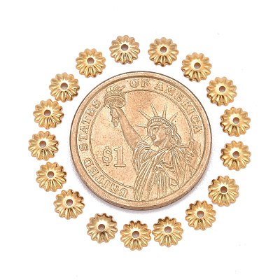 Brass Bead Cap KK-P032-06-NR-1