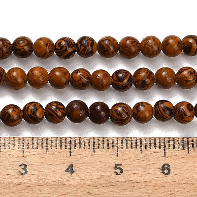 Natural Miriam Stone Beads Strands G-G0003-C05-4mm-1