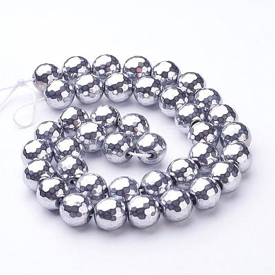 Non-Magnetic Synthetic Hematite Bead Strands G-D009-1-1