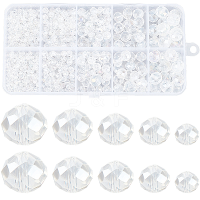 Electroplate Glass Beads Strands EGLA-SC0001-25E-1