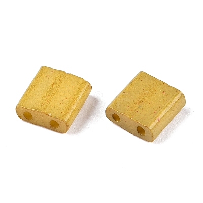 2-Hole Baking Paint Glass Seed Beads SEED-S023-17C-22-1
