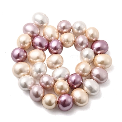 Shell Pearl Beads Strands BSHE-F013-01P-1