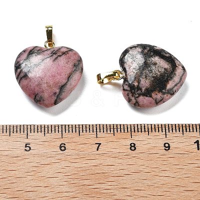 Natural Rhodonite Pendants G-G956-B22-G-1