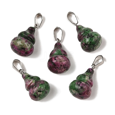 Dyed Natural Marble Pendants G-B127-03P-11-1