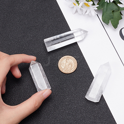 3Pcs 3 Style Point Tower Natural Quartz Crystal Home Display Decoration DJEW-BC0001-22A-1