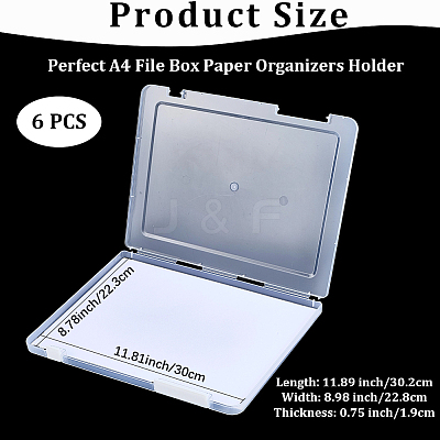 Transparent Plastic Packaging Boxes with Hinged Lid AJEW-WH20060-90A-1