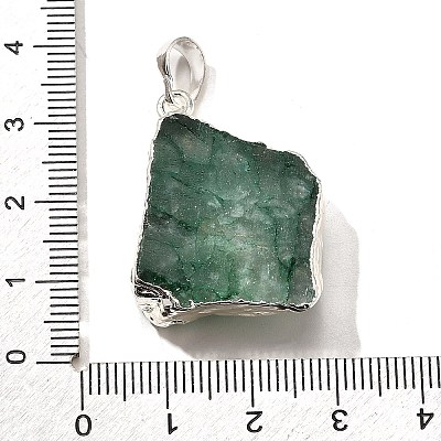 Raw Rough Natural Dyed Quartz Crystal Pendants G-G895-05S-09-1