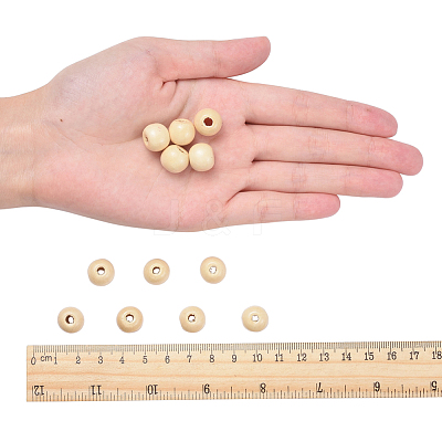 Wood Beads X-TB12mmY-13-1