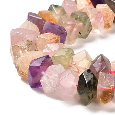 Natural Mixed Quartz Beads Strands G-N327-05-23-1