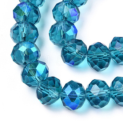 Electroplate Glass Beads Strands EGLA-A034-T4mm-L25-1