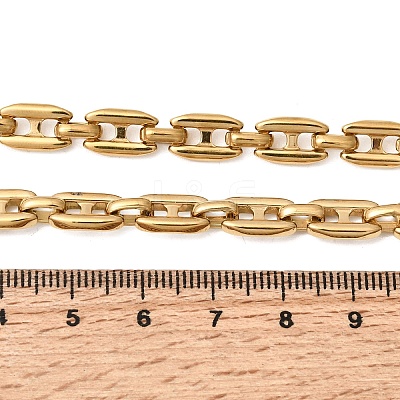 304 Stainless Steel Link Chain Necklaces for Women LS-NJEW-G197-01G-02-1