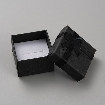 Square Paper Jewelry Ring Gift Storage Boxes CON-TAC0001-08A-1