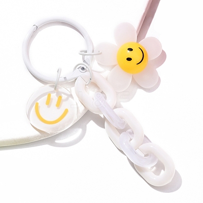 Acrylic Pendant Decorations HJEW-YW00186-02-1