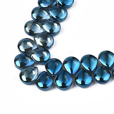 Electroplate Glass Beads Strand EGLA-S188-27-C01-1