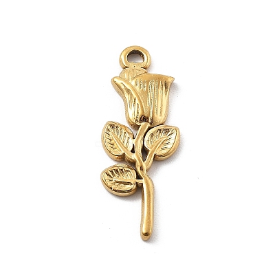 304 Stainless Steel Rhinestone Pendants X-STAS-D300-01G-02-1