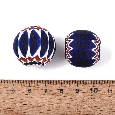 Handmade Millefiori Glass Rondelle Beads LA-N002-13B-1