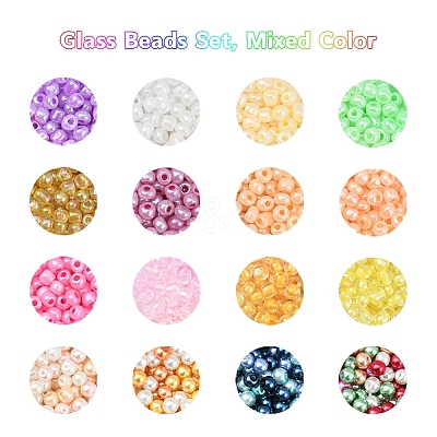 Glass Beads Set DIY-YW0003-42-1