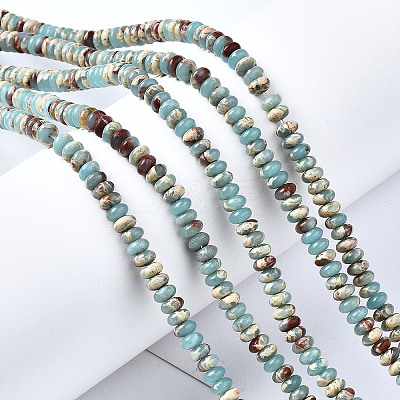 Synthetic Aqua Terra Jasper Beads Strands G-S366-102B-1