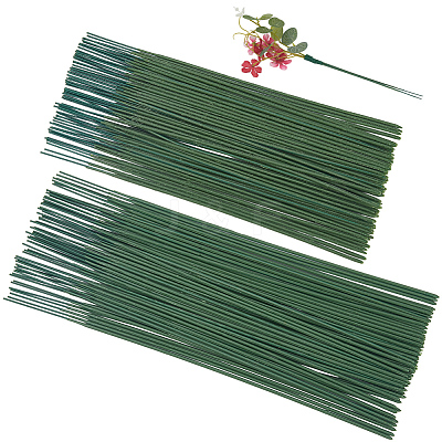 100Pcs 2 Styles Iron Stalk Flower Rod AJEW-SP0003-74-1