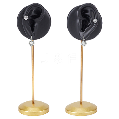 2Pcs 2 Styles Resin Ear Shaped Earring Display Riser Stands ODIS-OC0001-84A-1