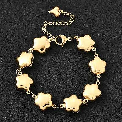 304 Stainless Steel Link Bracelets for Women BJEW-P354-02A-G-1