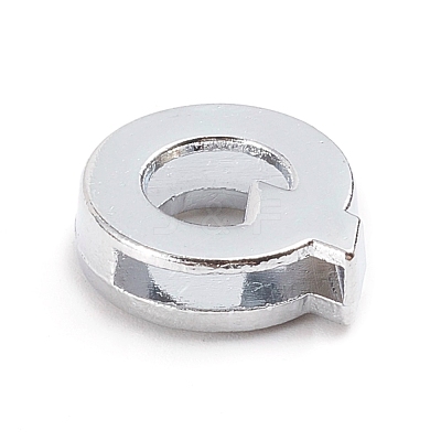 Alloy Slide Charms ALRI-WH0005-09Q-P-1