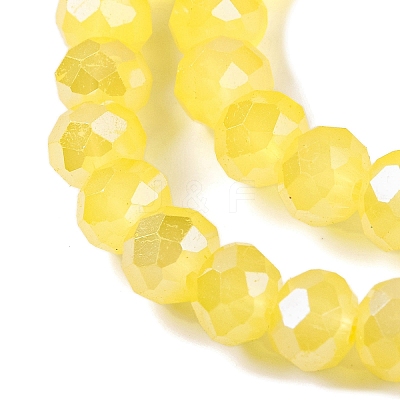 Baking Electroplate Glass Beads Strands DGLA-A039-J10mm-B23-1