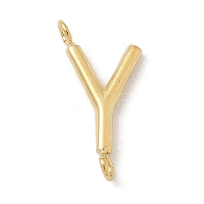 304 Stainless Steel Letter Connector Charms LS-STAS-M108-01G-25-1