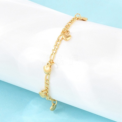 304 Stainless Steel Charm Bracelets BJEW-D458-09G-1