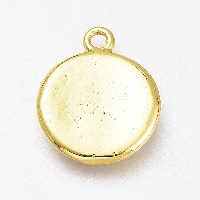 Brass Enamel Pendants KK-H103-01F-G-1