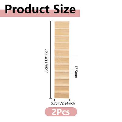 Wooden Ladder Miniature Ornaments AJEW-WH0270-907-1