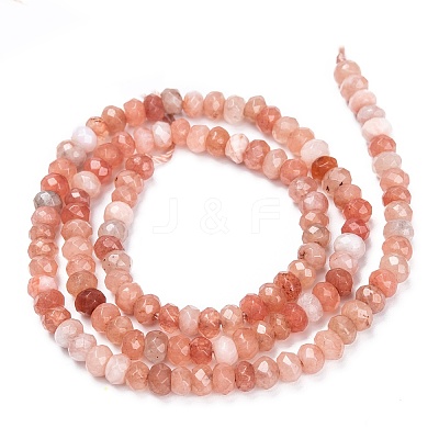 Dyed Natural Malaysia Jade Rondelle Beads Strands X-G-E316-2x4mm-42-1
