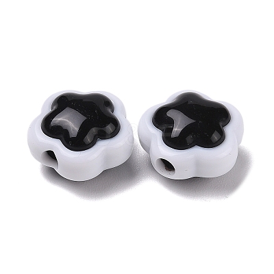 Two-tone Acrylic Beads OACR-U003-05-1