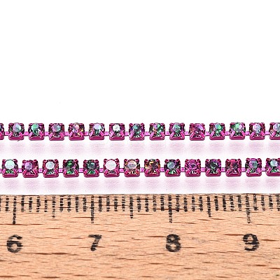 Iron Rhinestone Cup Chains CH-T006-05B-13-1