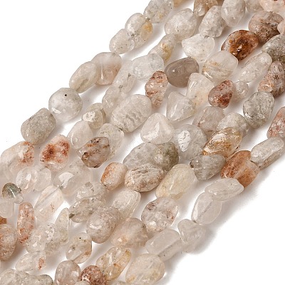 Natural Thousand Layer Phantom Quartz Layered Lodolite Quartz Thousand Layer Garden Quartz Beads Strands GG-CBAC13F-A04-01-1