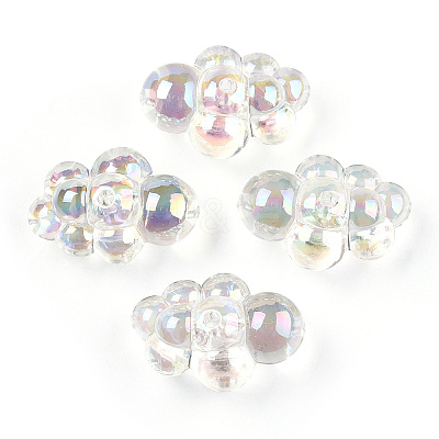 UV Plating Transparent Acrylic Beads X-PACR-T007-36-1
